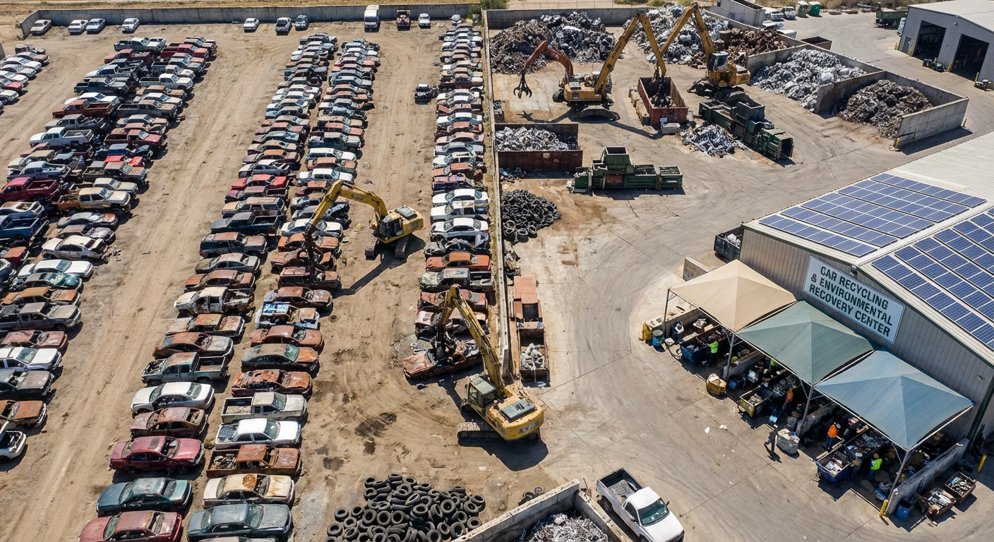 Centre de recyclage de véhicules hors d'usage