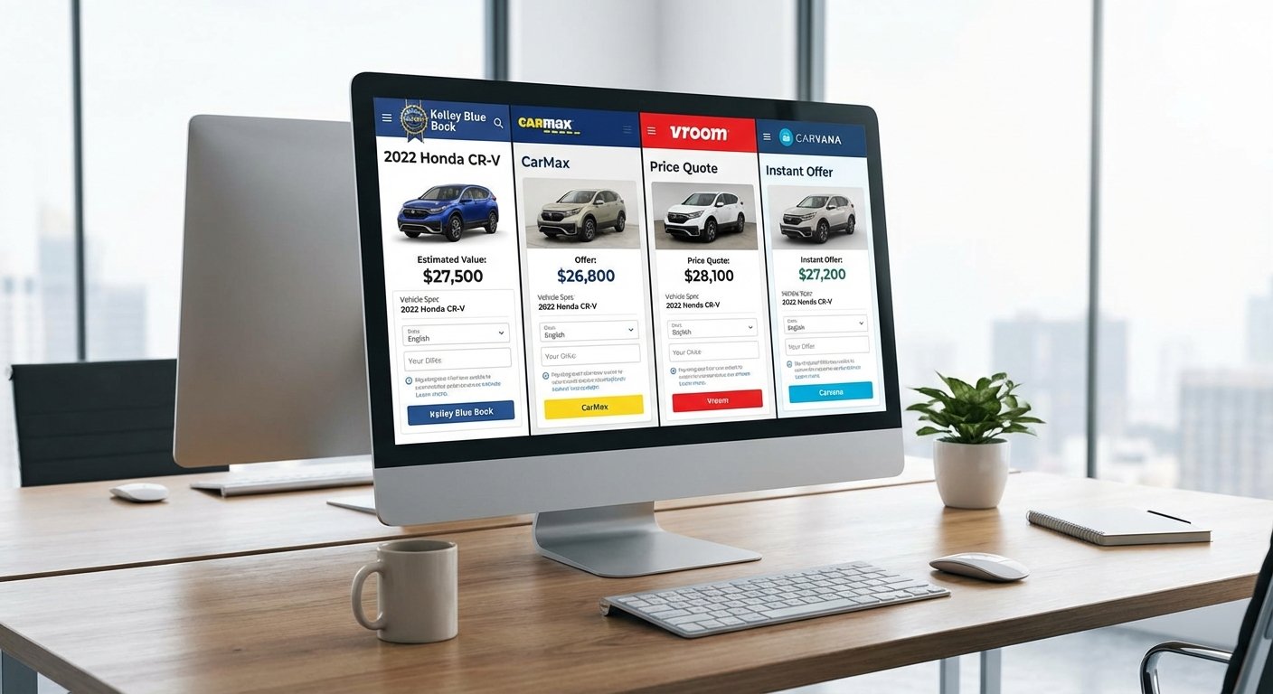 Comparatif de plusieurs sites d'estimation de prix voiture en ligne