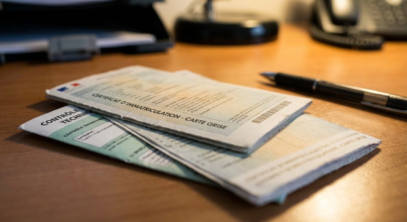 Documents de vente automobile : carte grise et certificat de contrôle technique