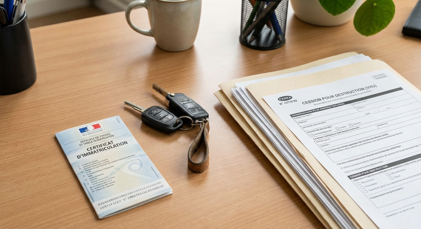 Documents administratifs pour enlevement epave
