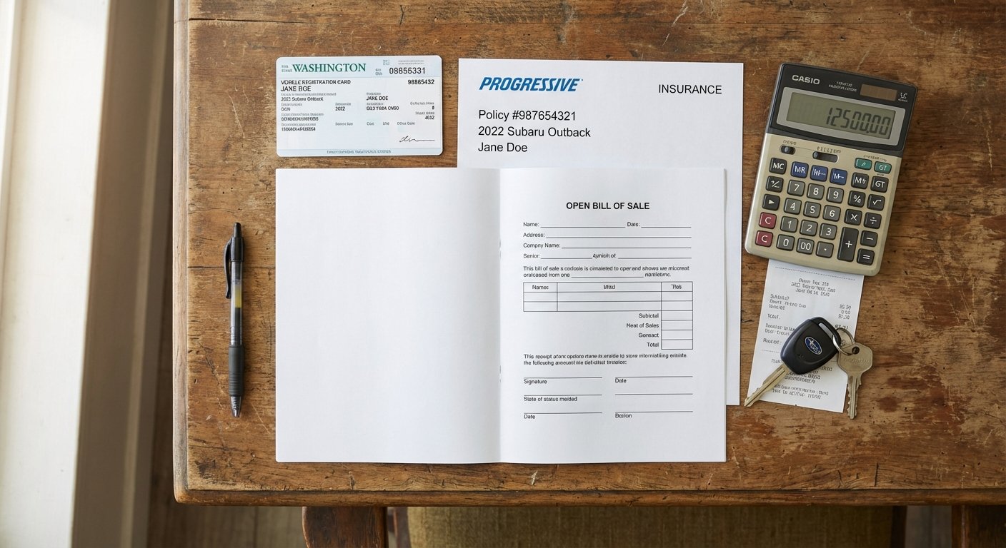 Documents nécessaires pour vendre une voiture : carte grise, CT et cession