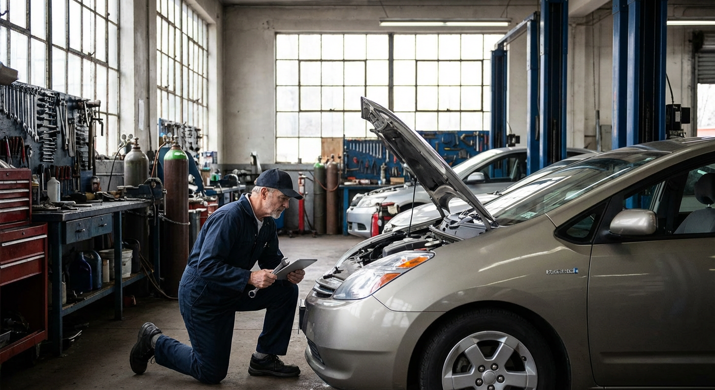 Inspection technique vehicule par un mecanicien professionnel
