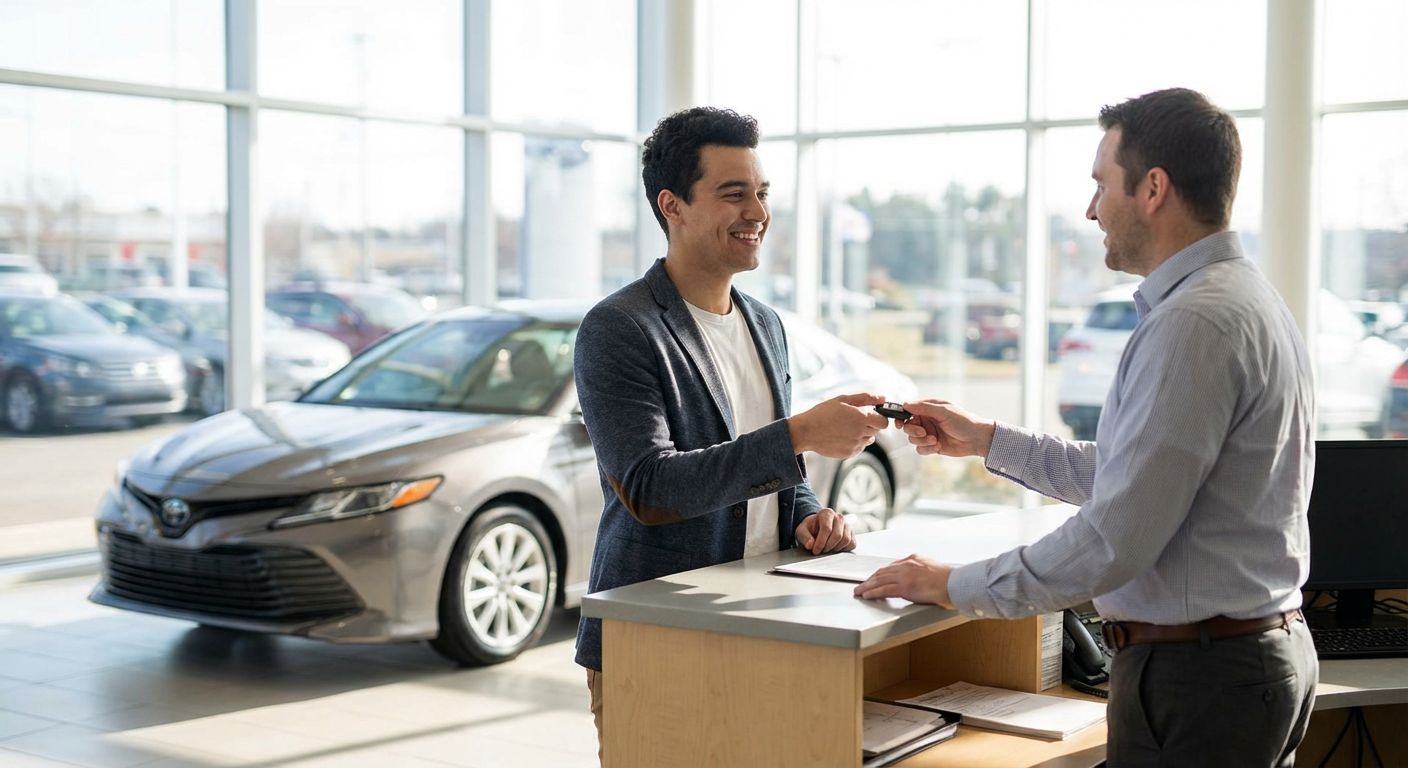 Remise de cles lors de la vente d'une voiture