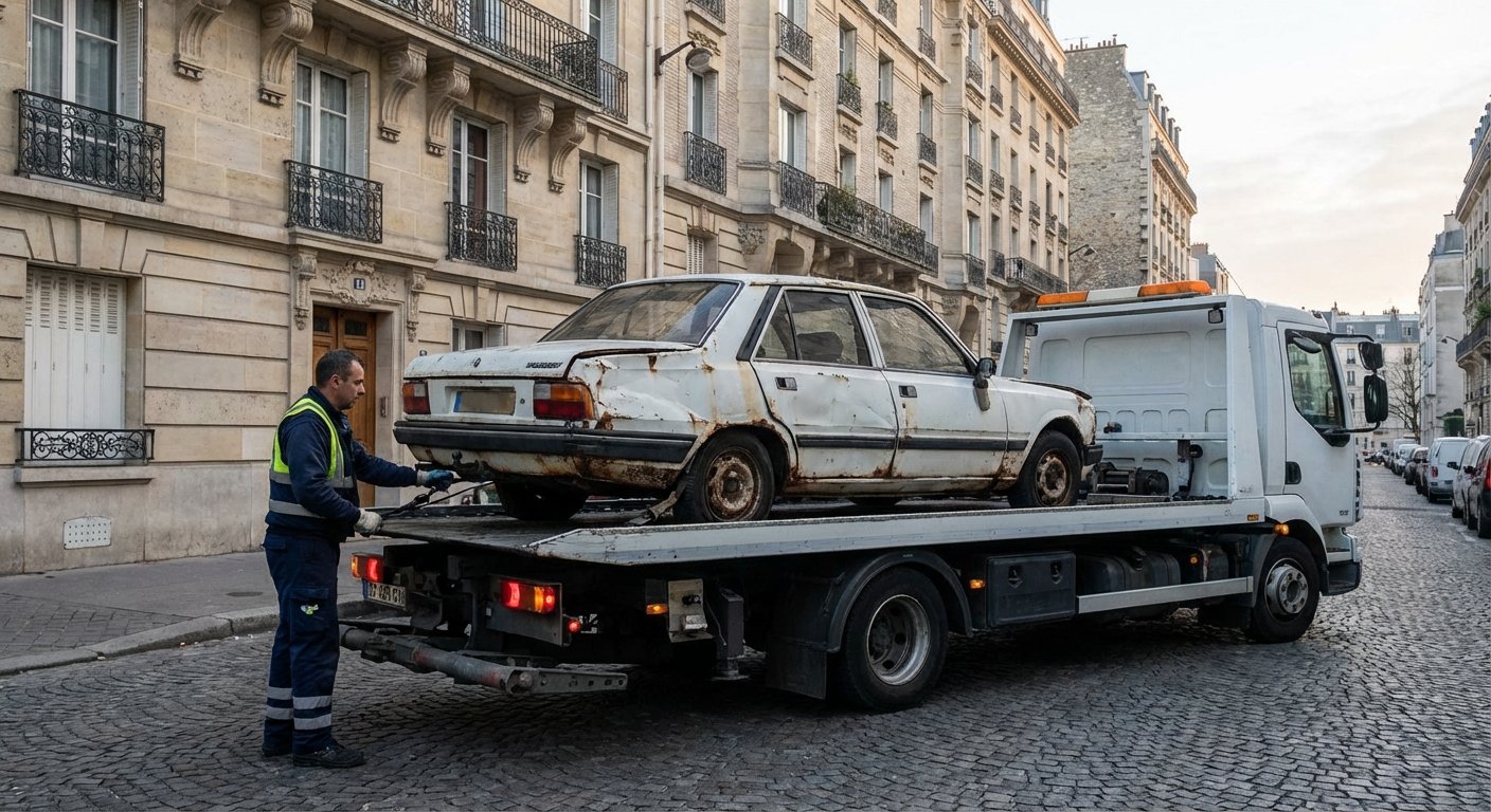 Enlèvement d’épave gratuit en Île-de-France
