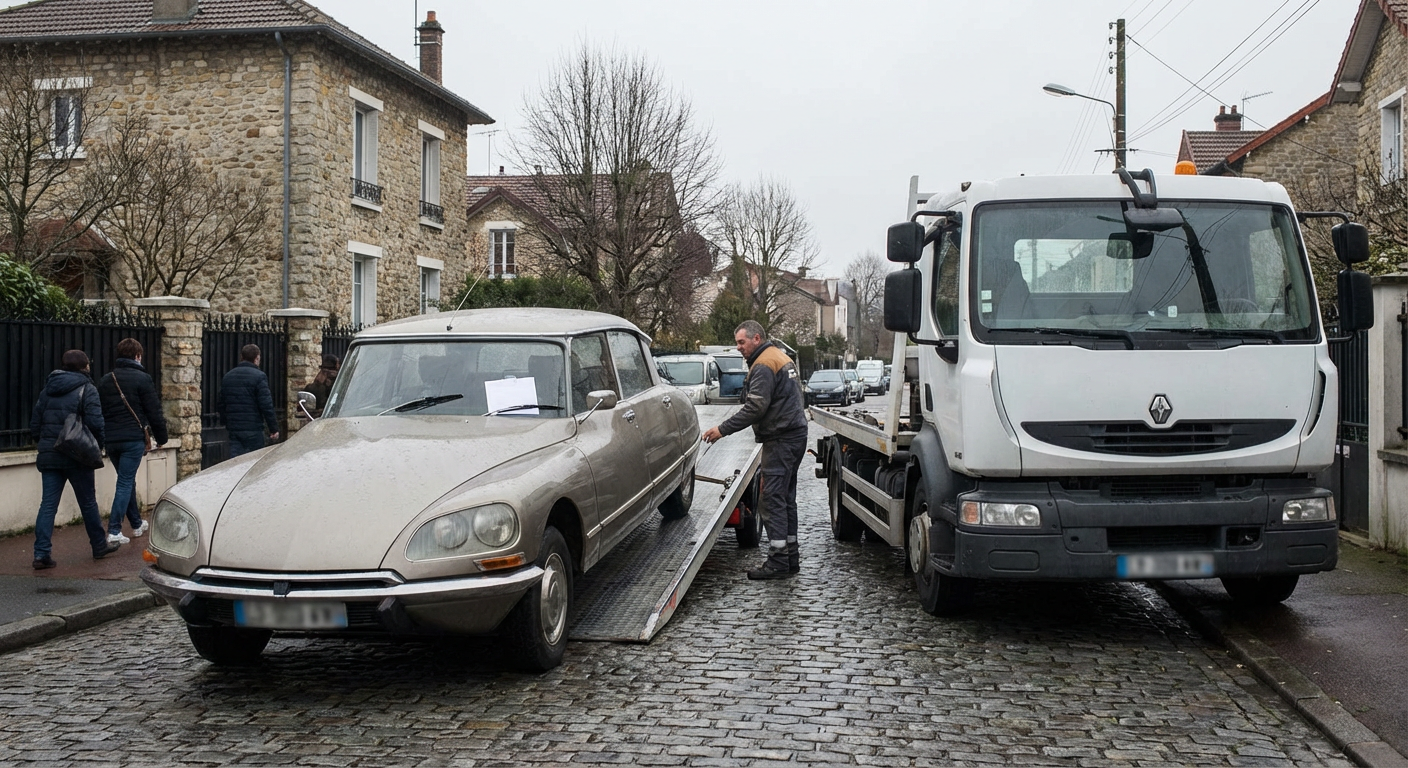 Enlevement voiture sans controle technique