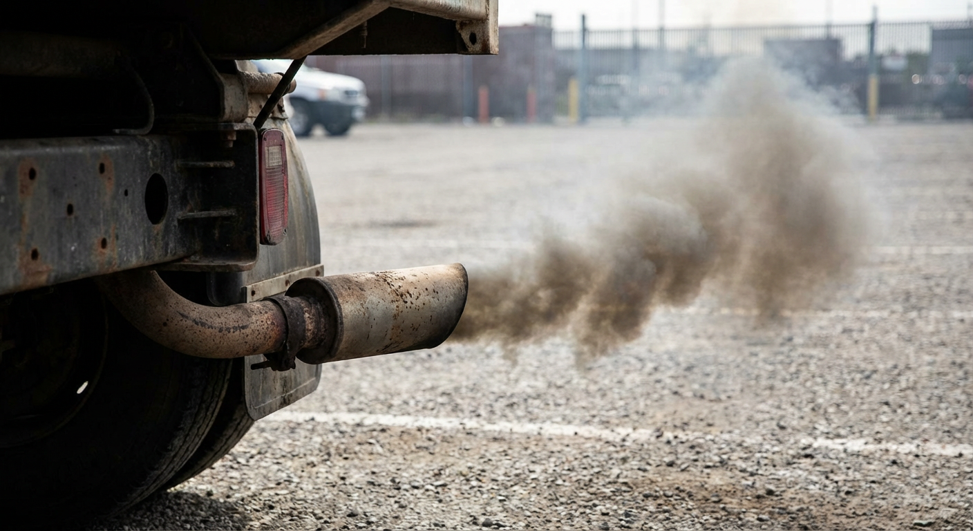 Echappement diesel polluant emissions vehicule ancien