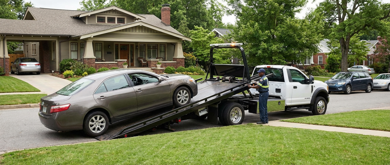 Enlevement vehicule a domicile par depanneuse